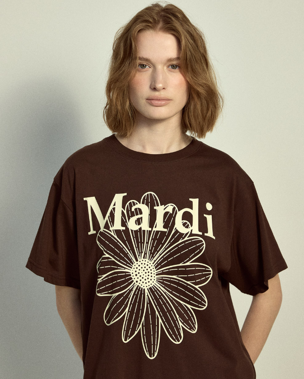 韓國 Mardi Mercredi TSHIRT FLOWERMARDI【MM032】