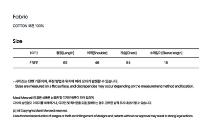 韓國 Mardi Mercredi Tshirt Flowermardi Dosan Exclusive【MM224】