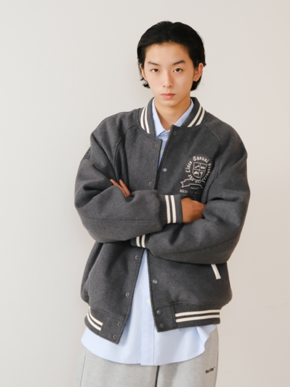 韓國 Markm Wool Varsity Jacket【MA352】