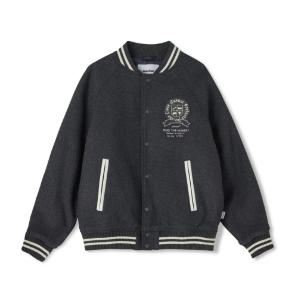 韓國 Markm Wool Varsity Jacket【MA352】
