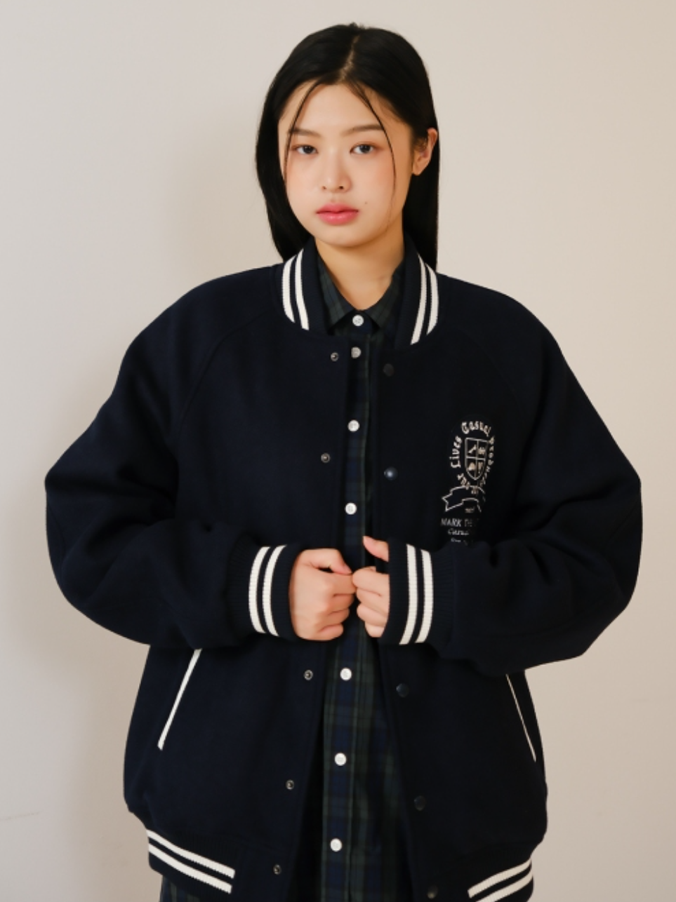 韓國 Markm Wool Varsity Jacket【MA352】