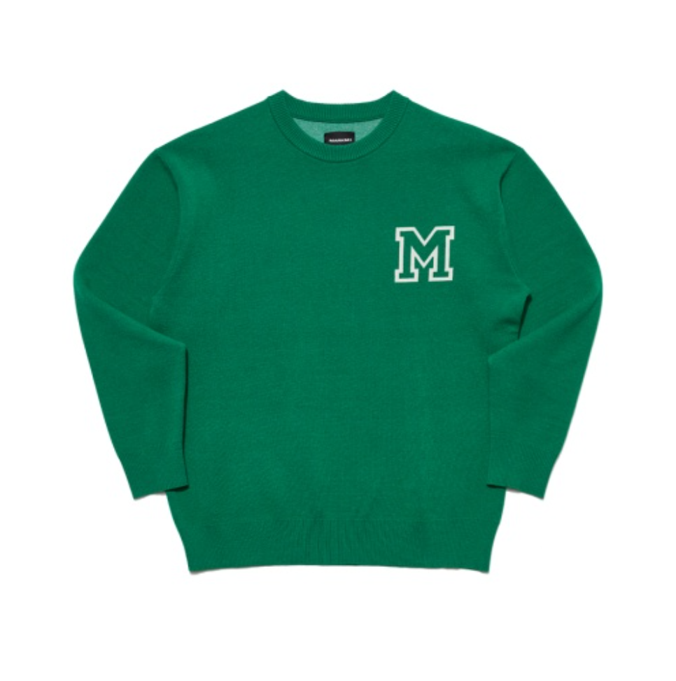 韓國 Markm M Letter Jacquard Sweater【MA357】