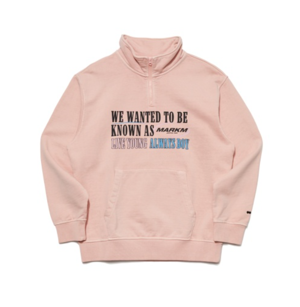 韓國 Markm Pigmented Half-zip High-neck Sweater【MA359】