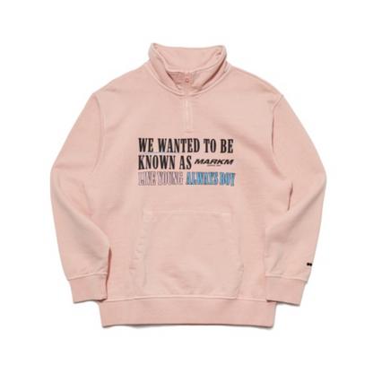 韓國 Markm Pigmented Half-zip High-neck Sweater【MA359】