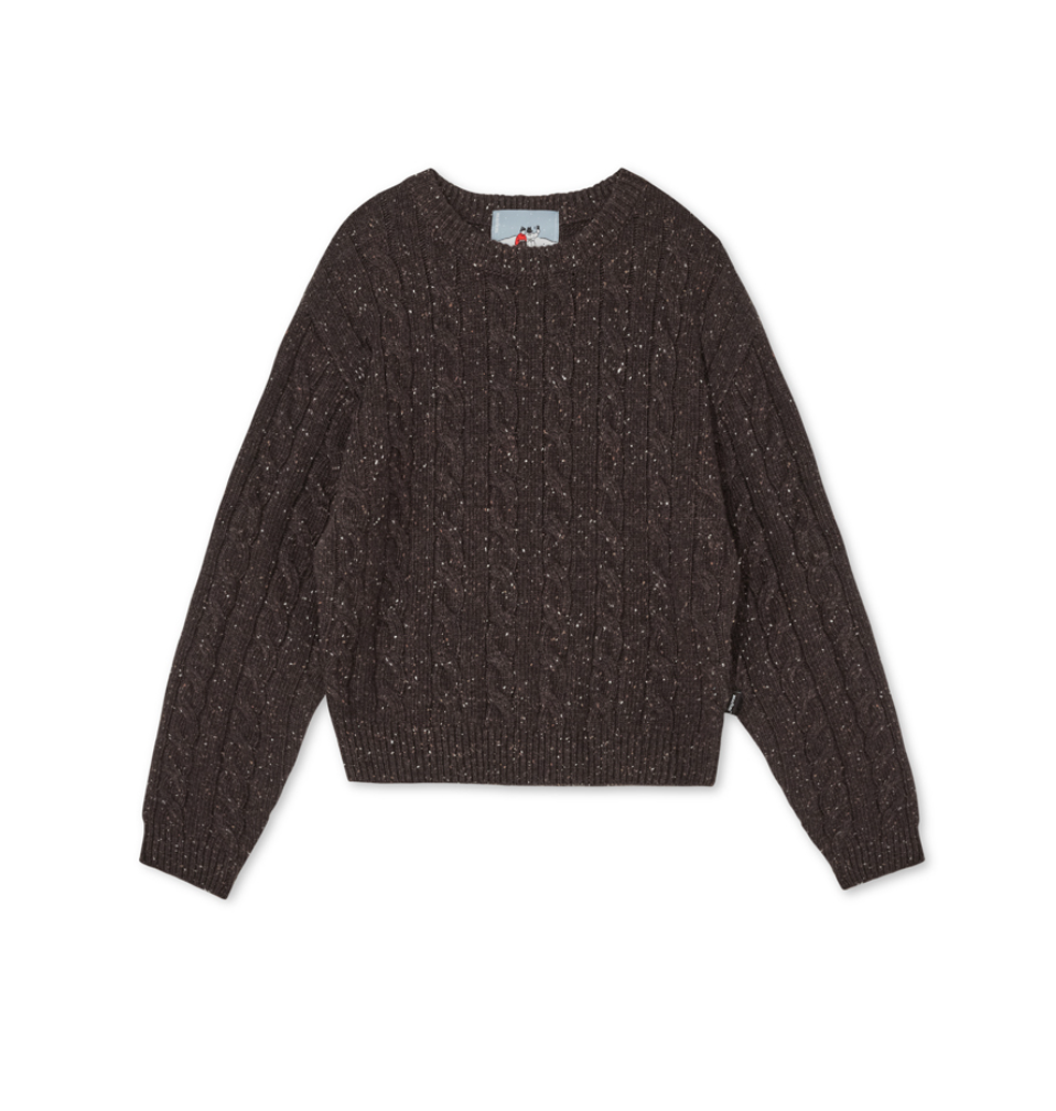 韓國 Markm Women's NEFF Wool Cable Crewneck Knit【MA368】