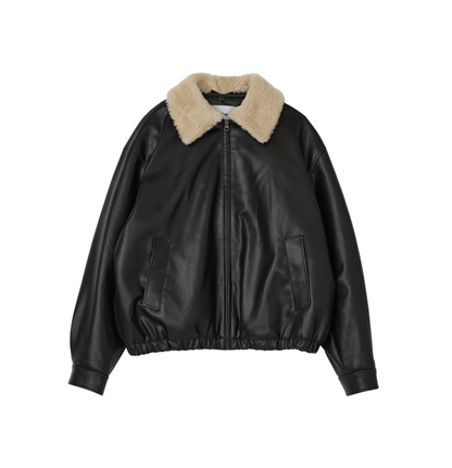 韓國 Markm Leather Blouson Jacket【MA373】