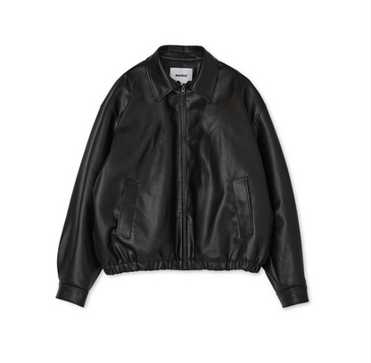 韓國 Markm Leather Blouson Jacket【MA373】