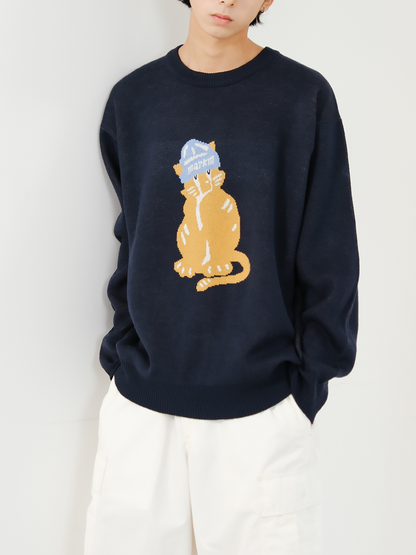 韓國 Markm MARCO Jacquard Crewneck Knit【MA374】