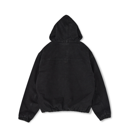 韓國 Markm Denim Quilted Hooded Zip-Up【MA376】