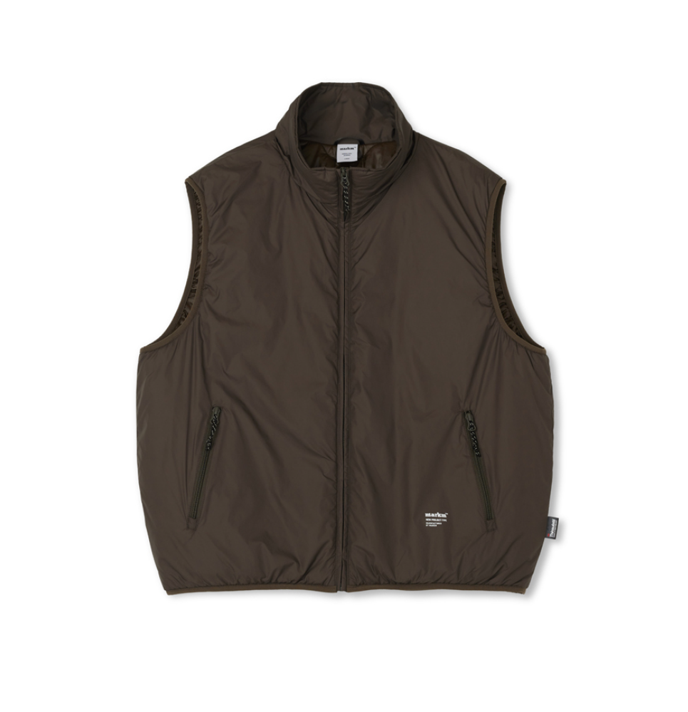 韓國 Markm Thinsulate High Neck Quilted Vest【MA377】