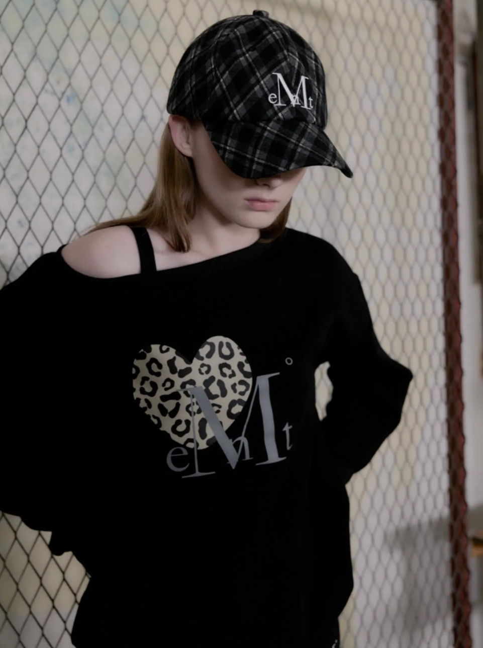 韓國 Mucent Sierra Leopard Heart One Shoulder Mtm【MU203】