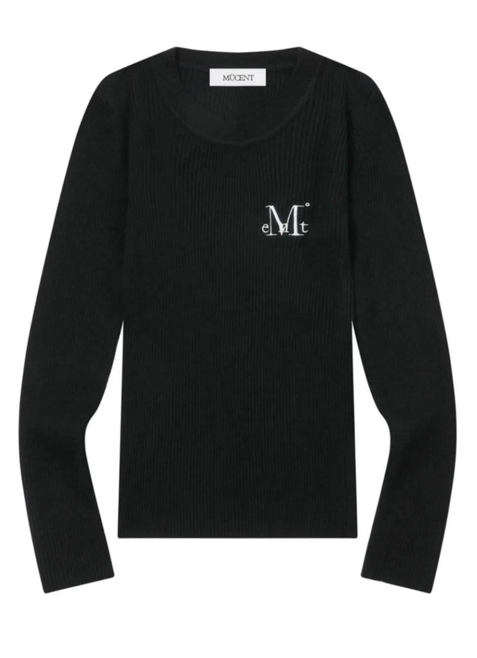 韓國 Mucent Arimo R-Neck Crop Rib Knit【MU195】