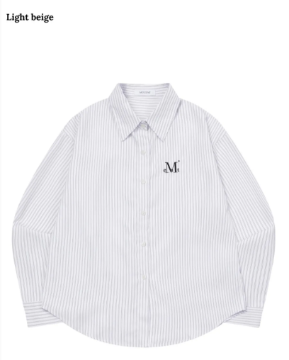 韓國 Mucent Bona Signature Stripe Shirts【MU173】
