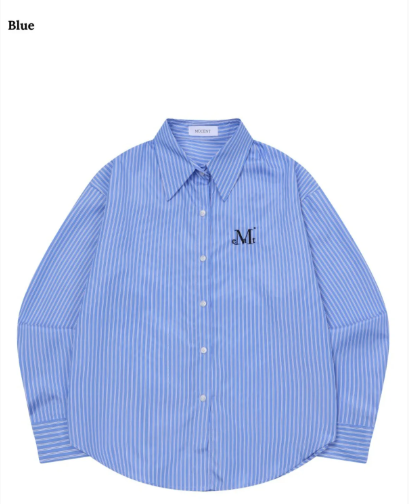 韓國 Mucent Bona Signature Stripe Shirts【MU173】