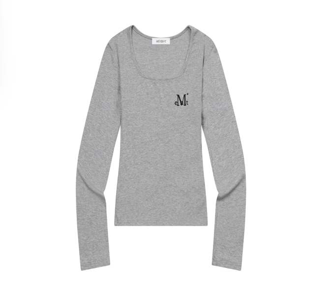 韓國 Mucent Luevve Square Neck Long Sleeve T【MU213】
