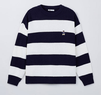 韓國 SPAO Woody Striped Round Neck Sweater【SP029】 - STT Mall HK 靚太網購