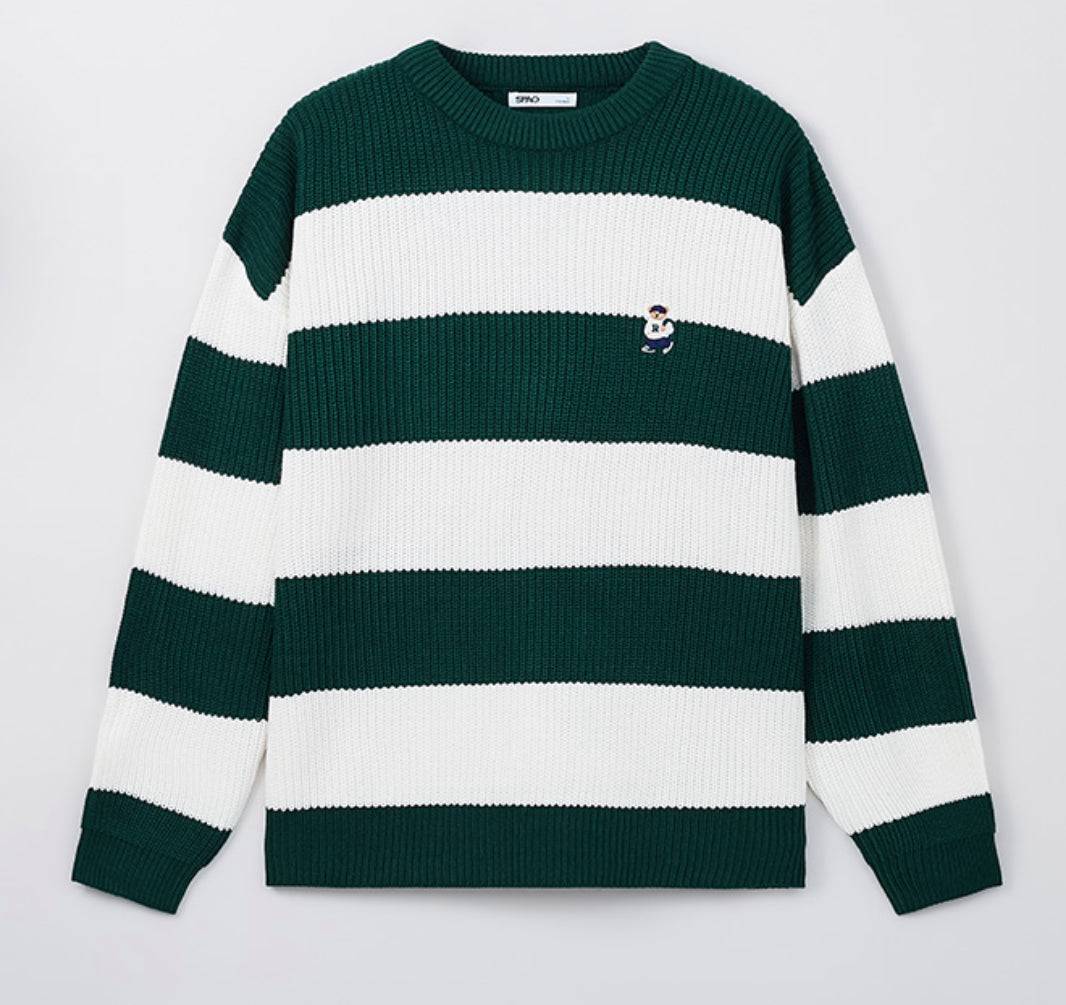 韓國 SPAO Woody Striped Round Neck Sweater【SP029】 - STT Mall HK 靚太網購