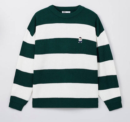 韓國 SPAO Woody Striped Round Neck Sweater【SP029】 - STT Mall HK 靚太網購