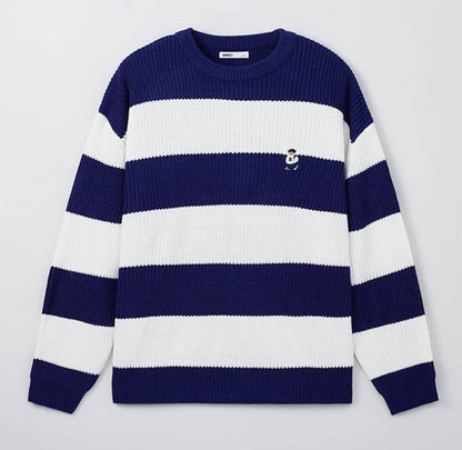 韓國 SPAO Woody Striped Round Neck Sweater【SP029】 - STT Mall HK 靚太網購