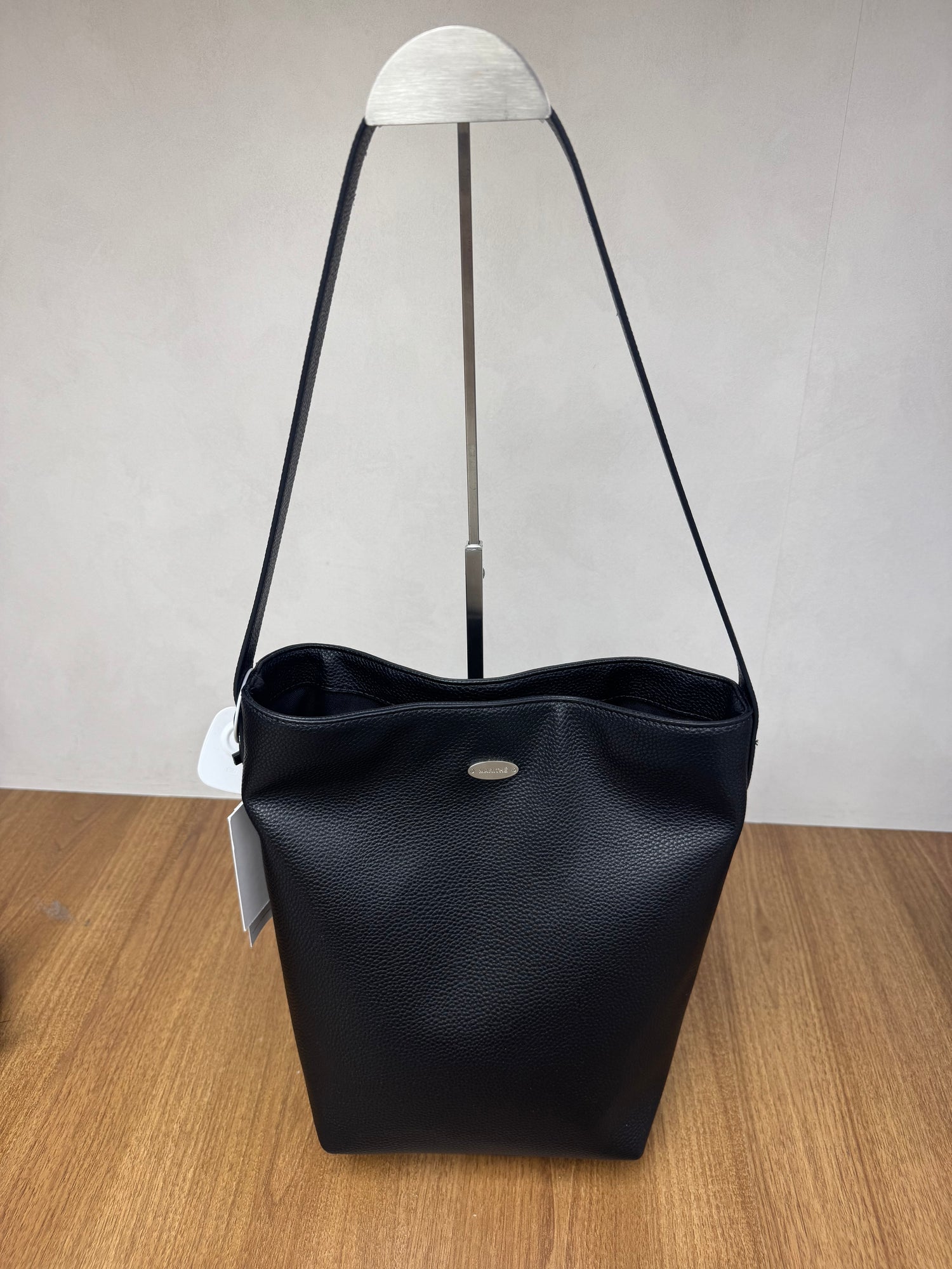 韓國 Marithe Francois Girbaud Classic Logo Faux Leather Hobo Bag【MF701】