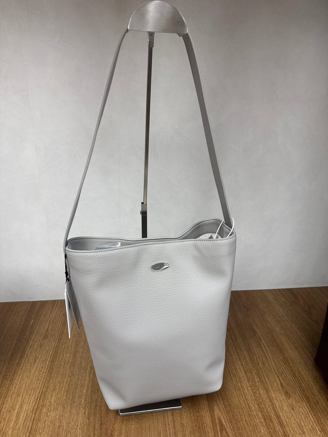 韓國 Marithe Francois Girbaud Classic Logo Faux Leather Hobo Bag【MF701】