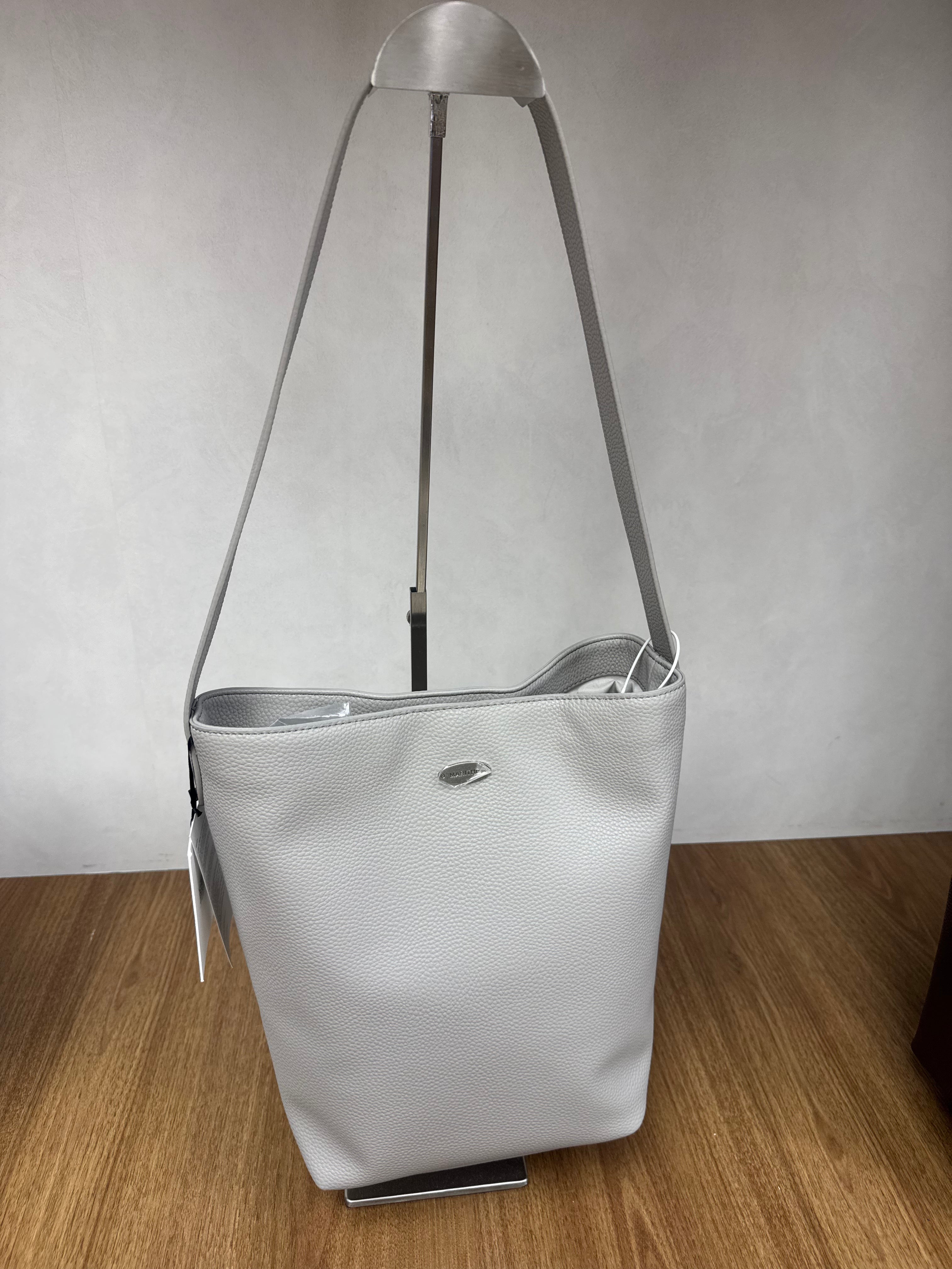 韓國 Marithe Francois Girbaud Classic Logo Faux Leather Hobo Bag【MF701】