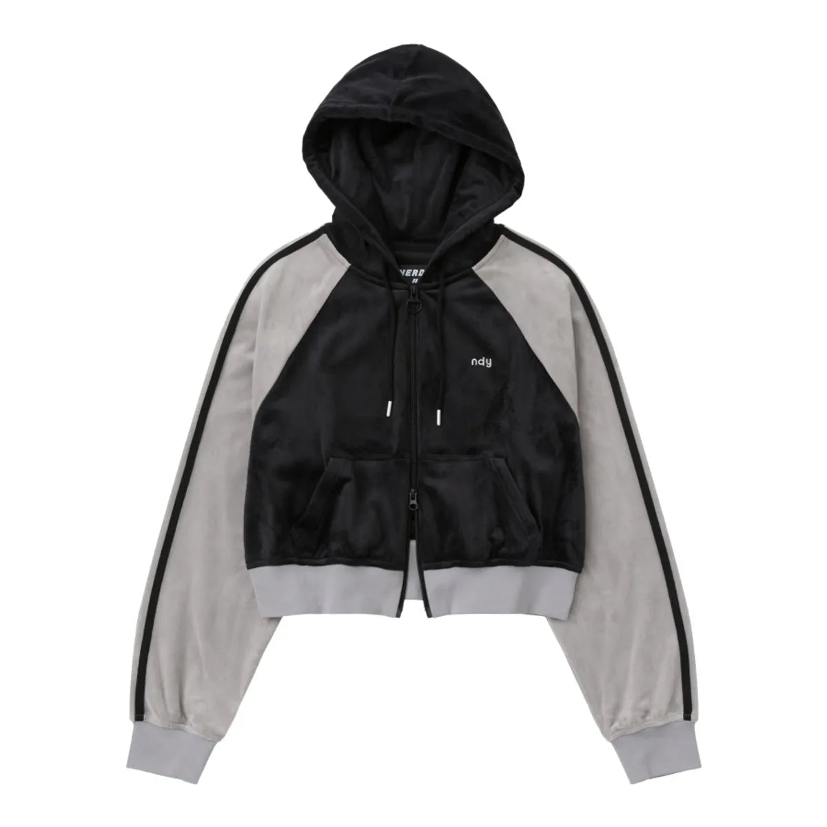 韓國 Nerdy Women's Velour Hoodie Track Top【NY054】