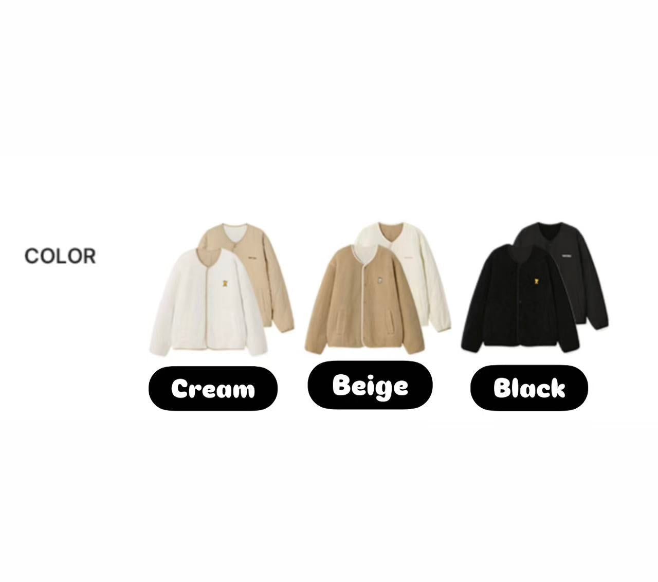 韓國 Wacky Willy Fleece Reversible Jacket【WW107】