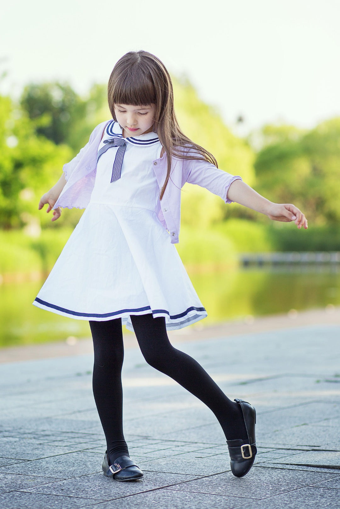 韓國 Salua 200M 兒童美腿襪 - 連腳 (春秋款 - 輕壓款)【SL007】