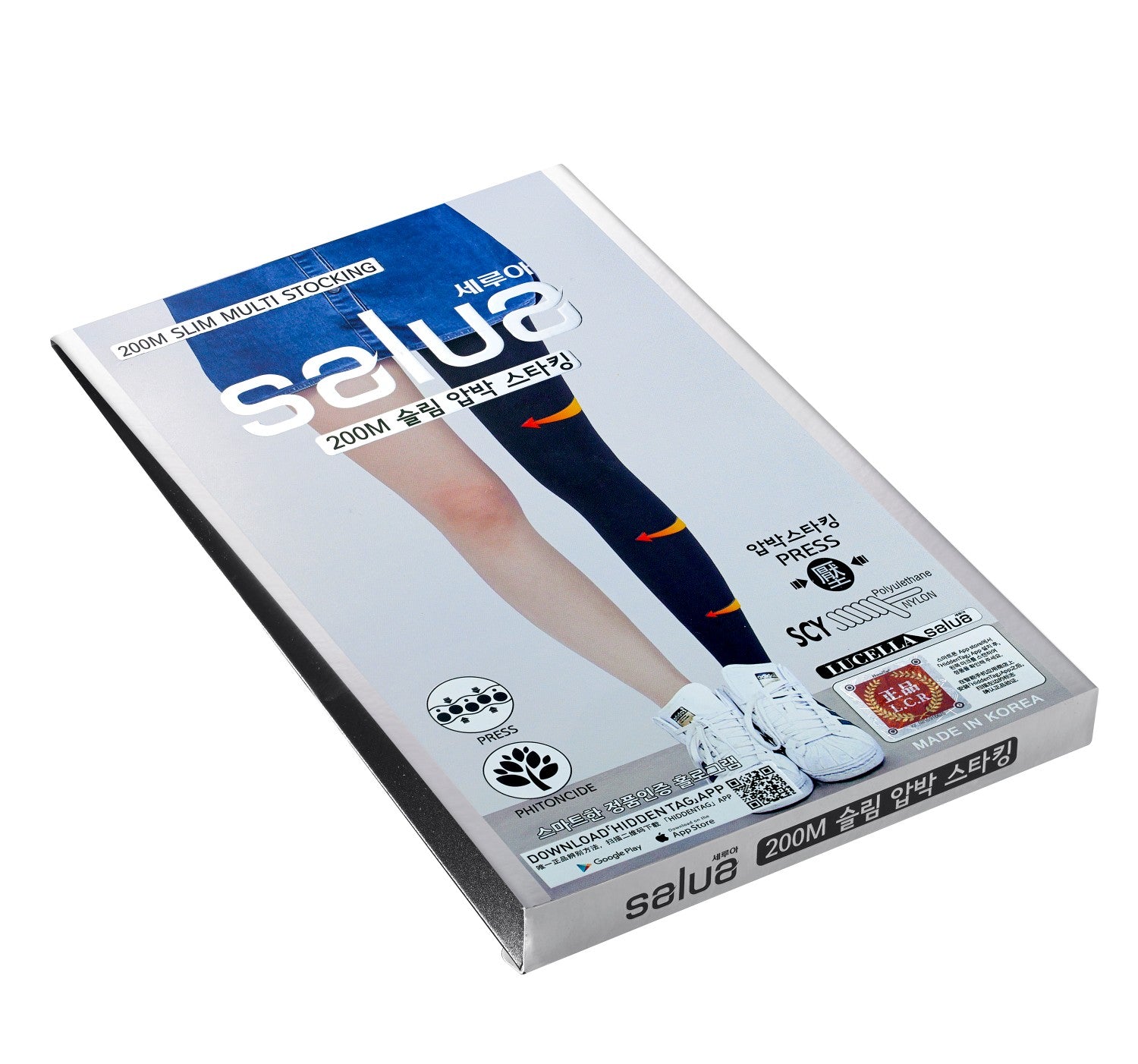 韓國 Salua 空氣200M 壓力襪 - 連腳 (春秋款 - 輕壓款)【SL008】