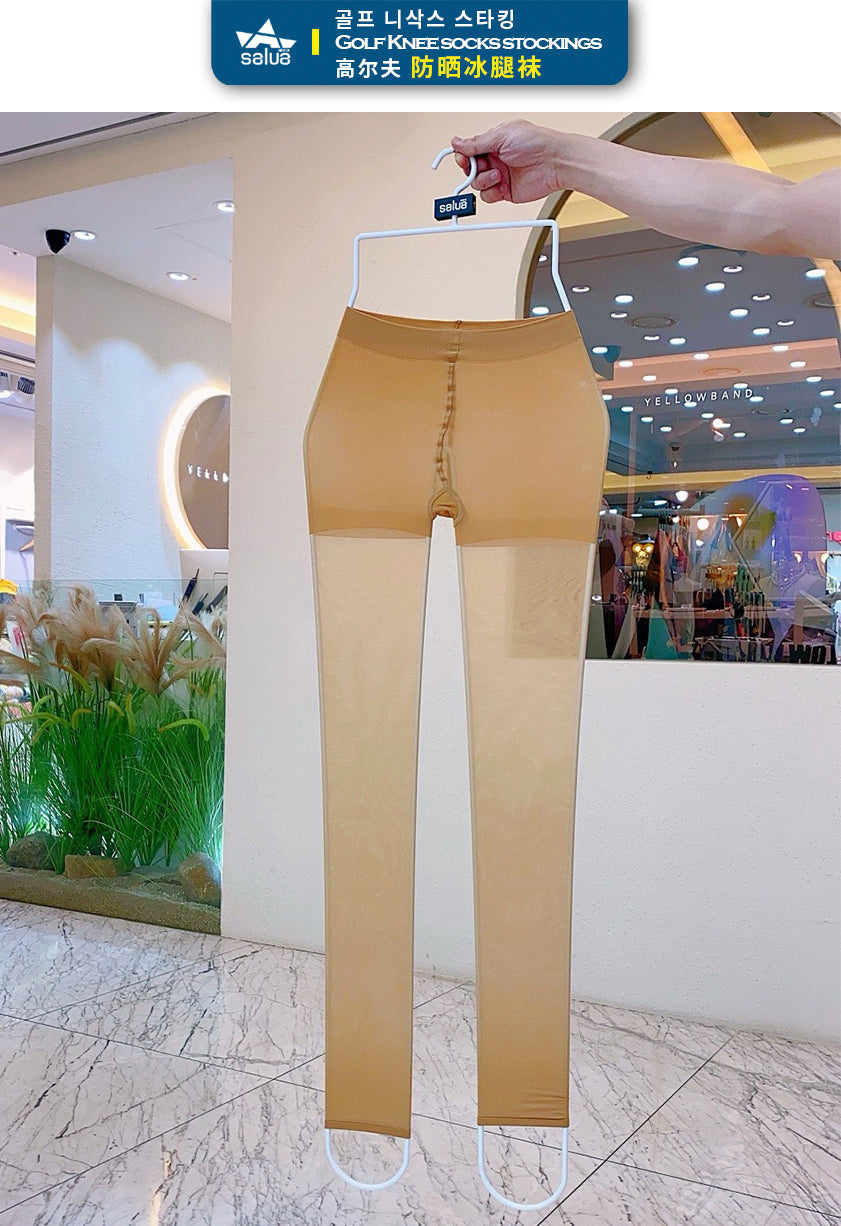韓國 Salua 防曬冰腿襪-九分款【SL034】