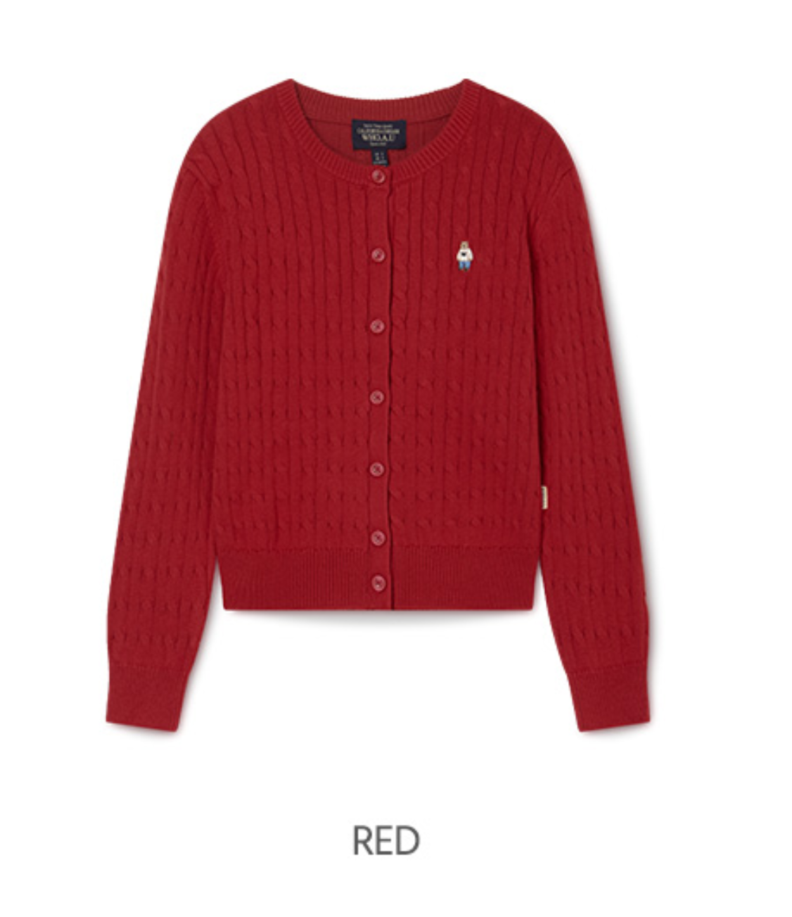 韓國 WhoAU Steve Cable Cardigan【WA261】