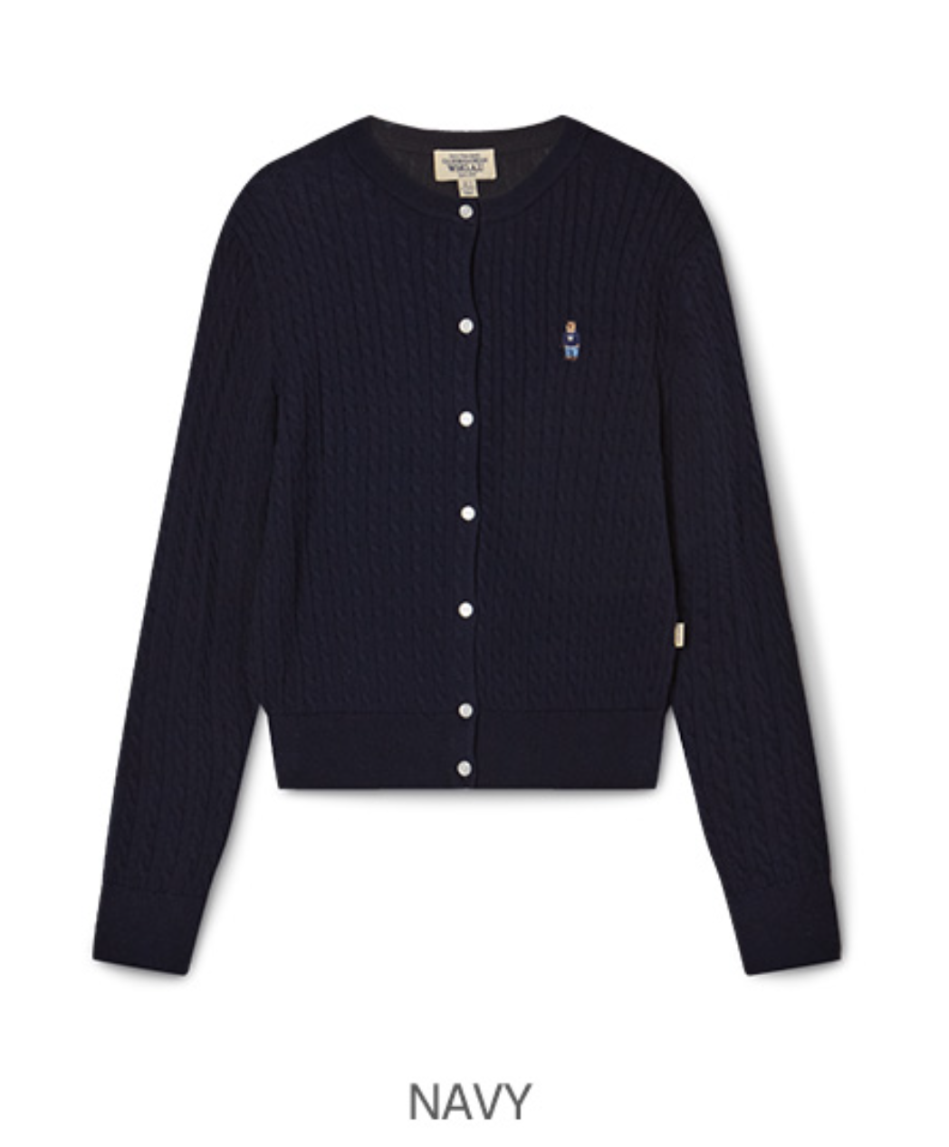 韓國 WhoAU Steve High Gauge Cotton Cable Cardigan【WA262】
