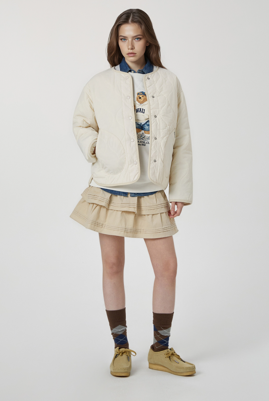 韓國 WhoAU Steve Reversible Quilting Jacket【WA263】