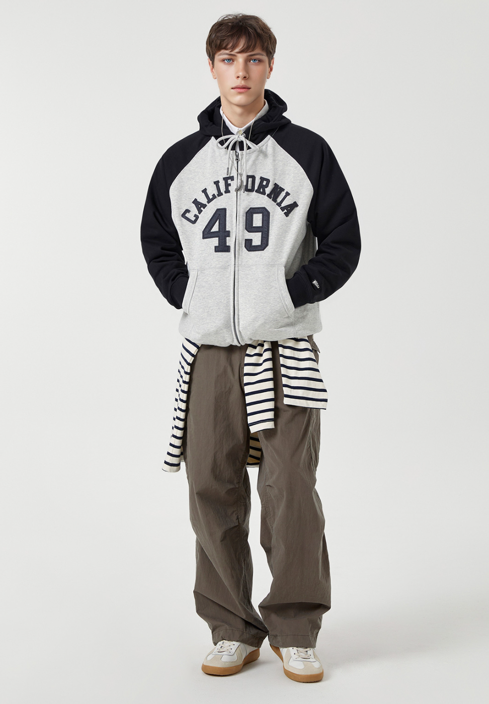 韓國 WhoAU Signature Patch Hood Zipup【WA264】