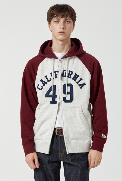 韓國 WhoAU Signature Patch Hood Zipup【WA264】