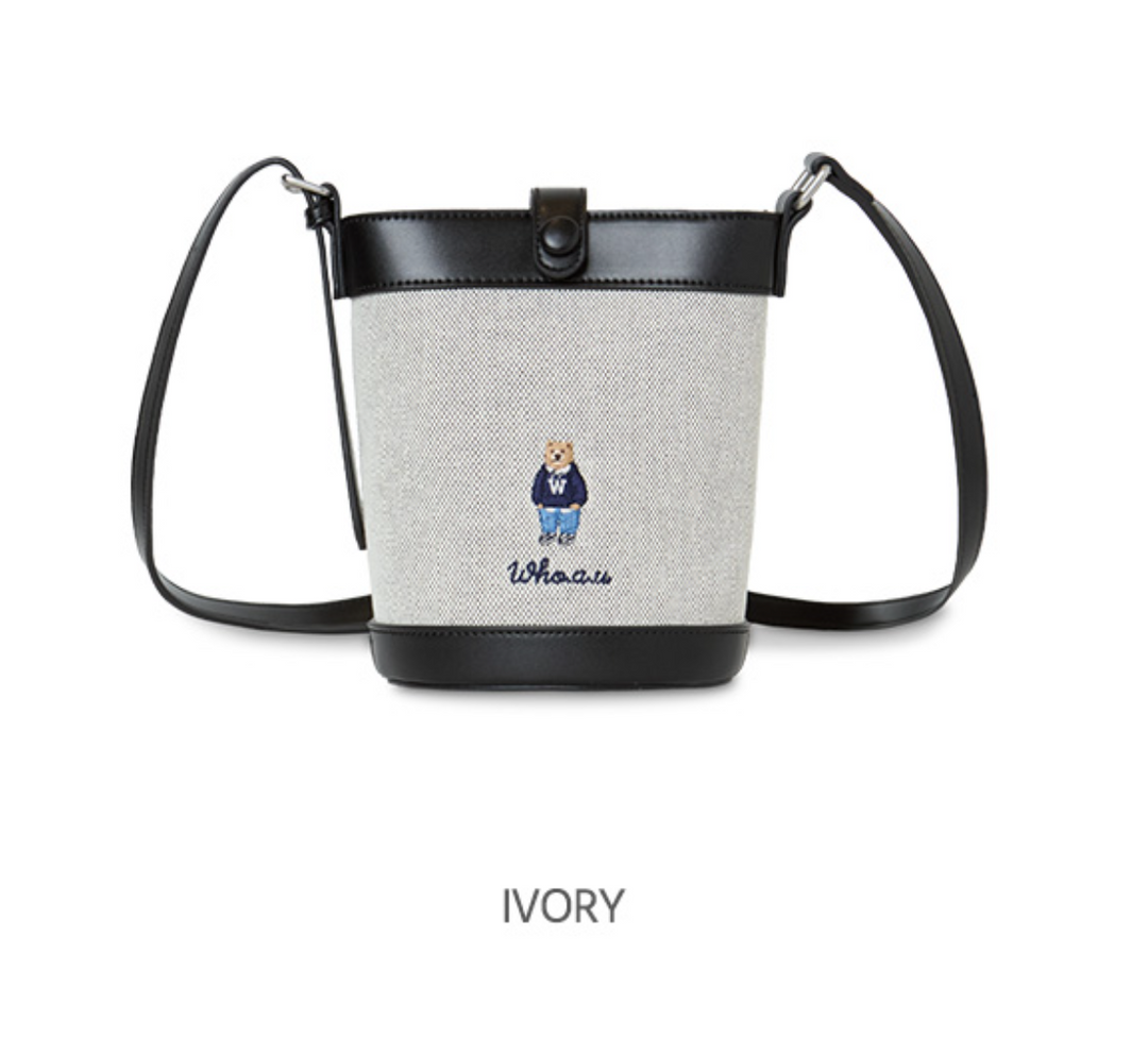 韓國 WhoAU Steve Canvas Cross Bag【WA272】