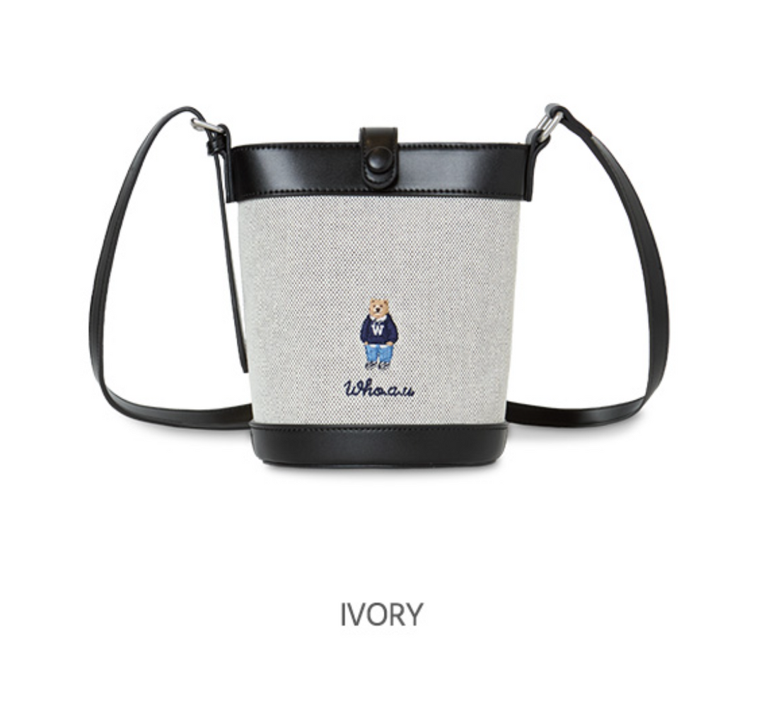 韓國 WhoAU Steve Canvas Cross Bag【WA272】