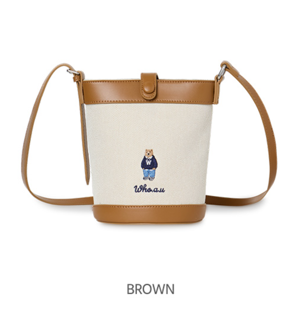 韓國 WhoAU Steve Canvas Cross Bag【WA272】