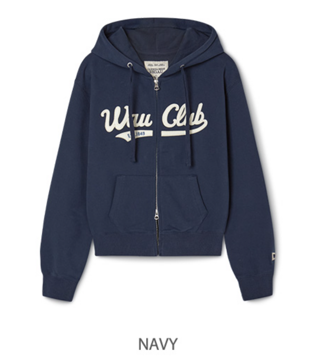 韓國 WhoAU Patch Crop Hood Zip-up【WA275】