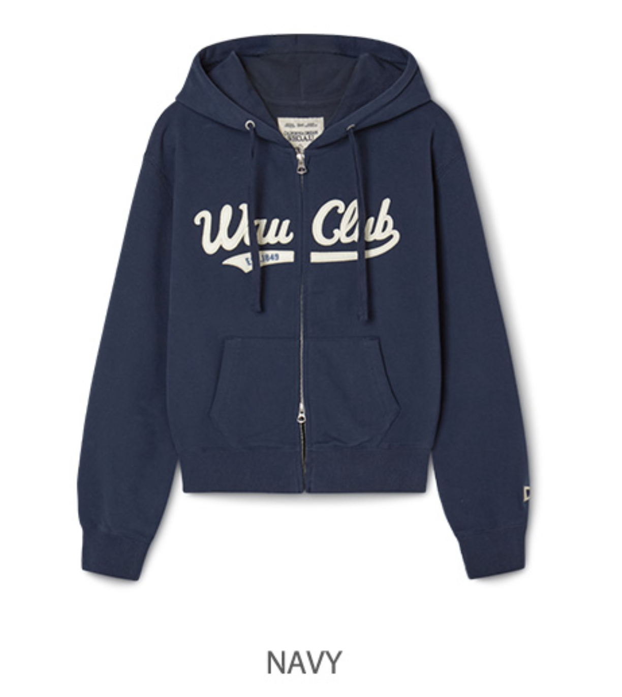 韓國 WhoAU Patch Crop Hood Zip-up【WA275】