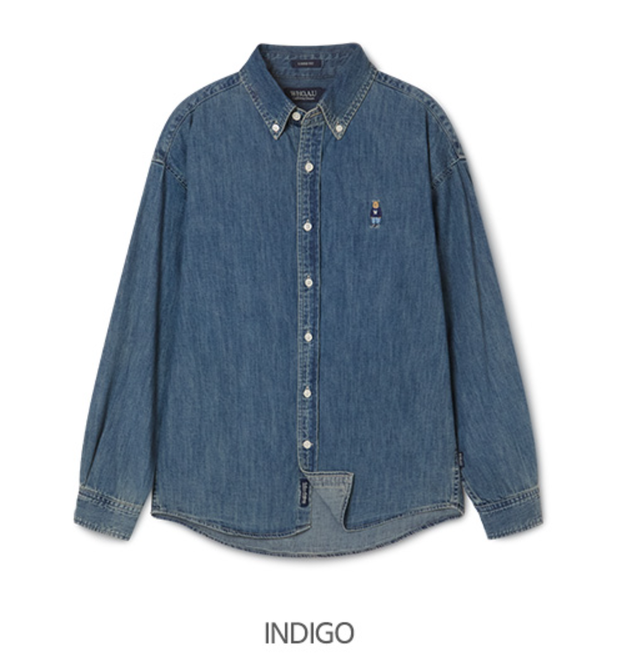 韓國 WhoAU Steve Denim Shirts【WA284】