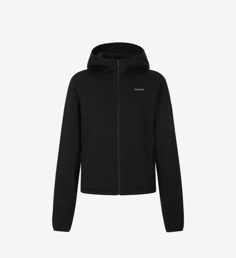 韓國 Discovery Women's Knit-Like Hooded Jacket【DY080】