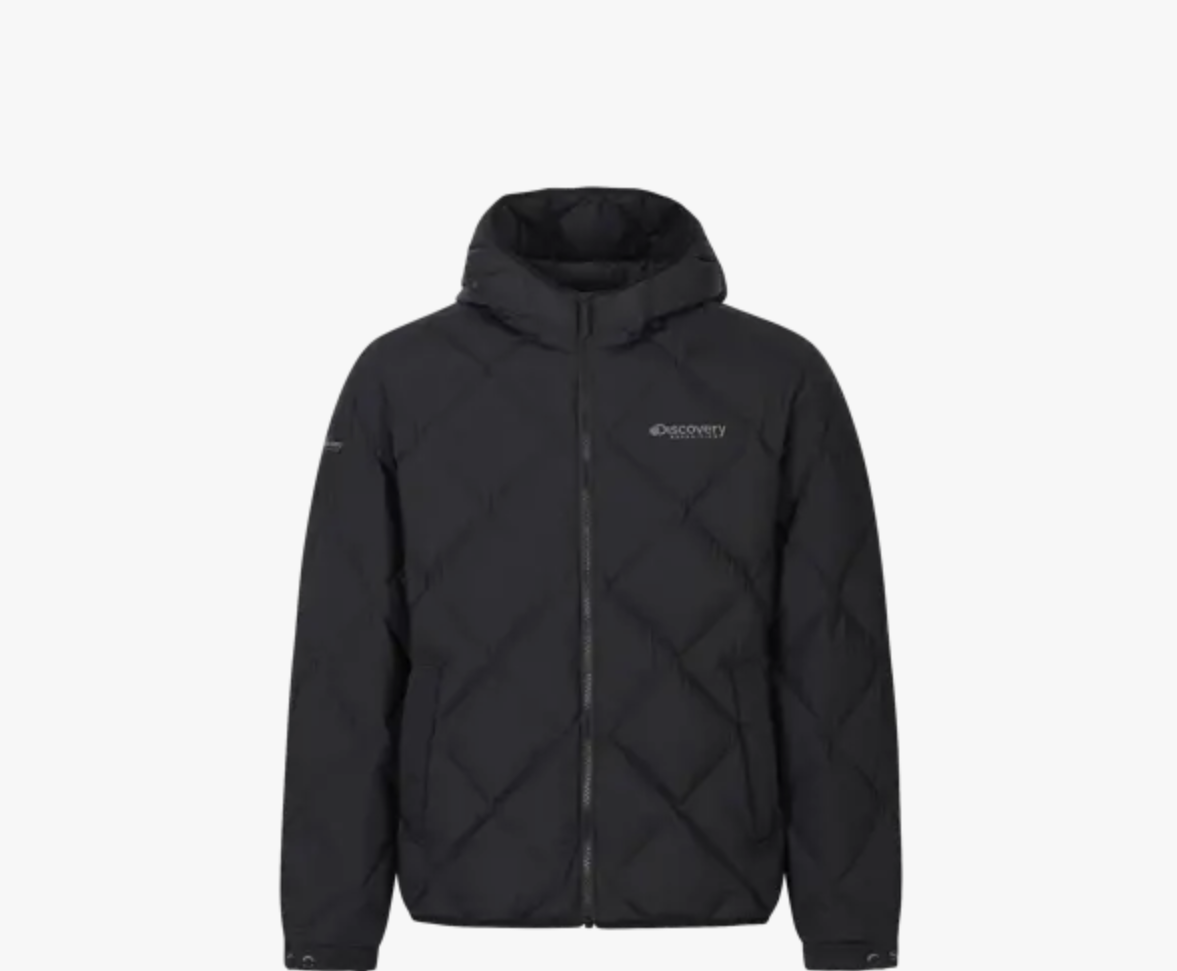 韓國 Discovery Men's Dihas Hooded Tube Goose Down Lightweight Padding【DY242】
