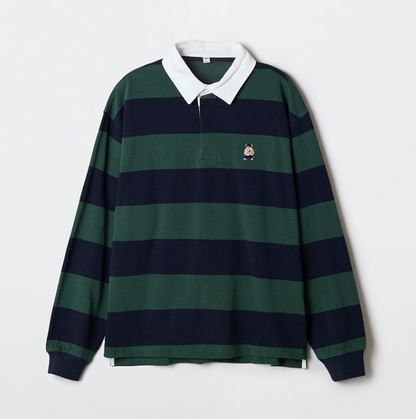 韓國 SPAO Woody Rugby Long Sleeve T-Shirt【SP302】