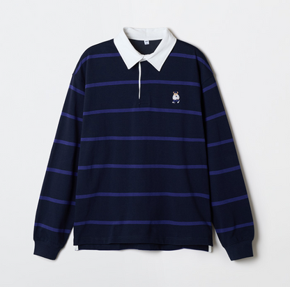 韓國 SPAO Woody Rugby Long Sleeve T-Shirt【SP302】