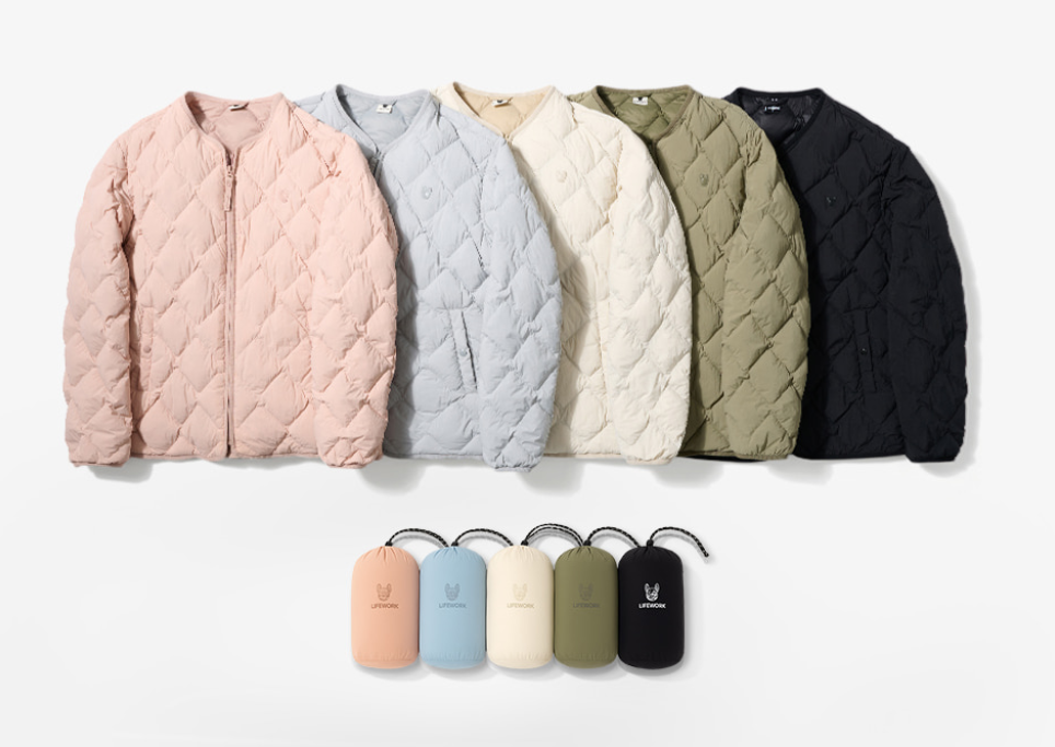 韓國 Lifework Lite Diamond Quilted Down Jumper【SC071】