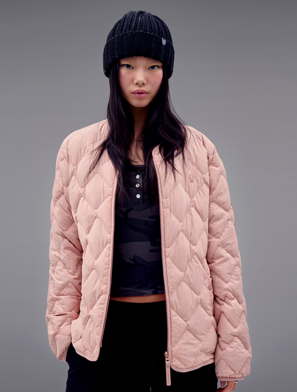 韓國 Lifework Lite Diamond Quilted Down Jumper【SC071】