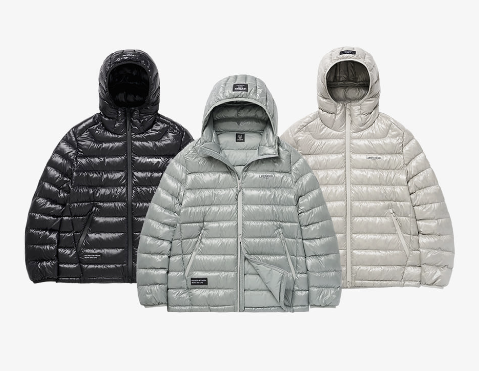 韓國 Lifework Lite Glossy Hooded Down Jumper【SC080】
