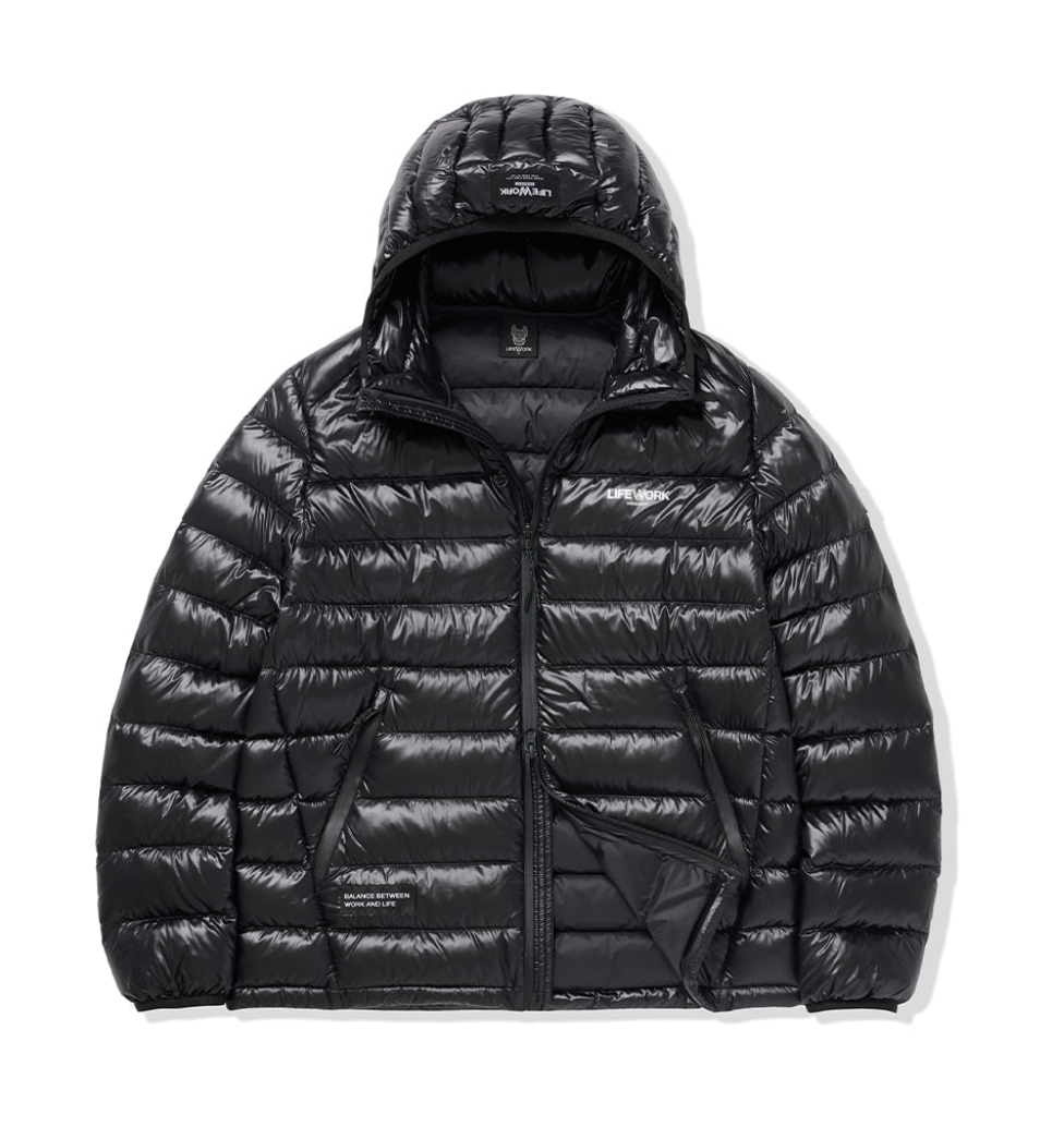 韓國 Lifework Lite Glossy Hooded Down Jumper【SC080】